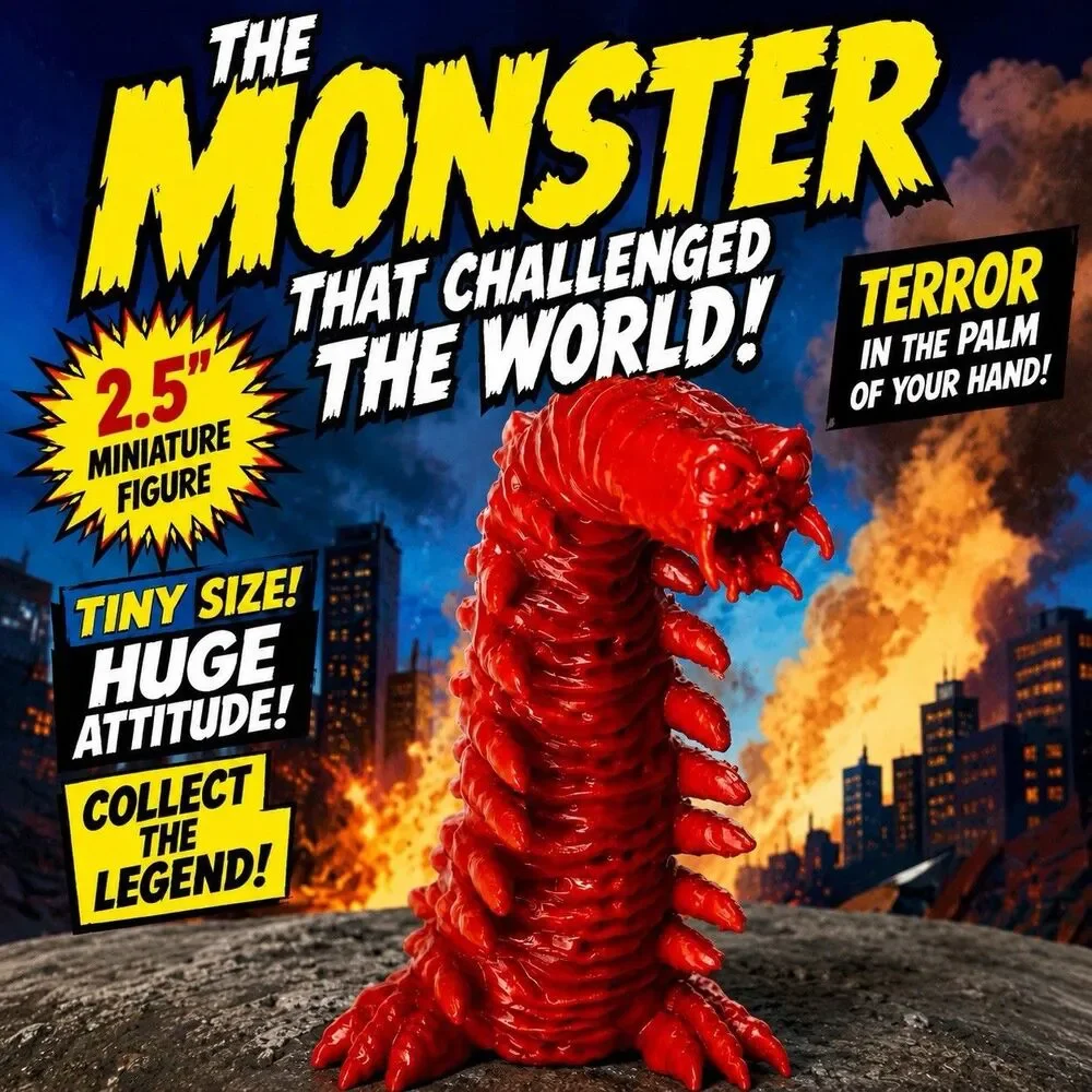 The Monster That Challenged The World 1957 Dime Store Gumball Miniature 2.5” Toy
